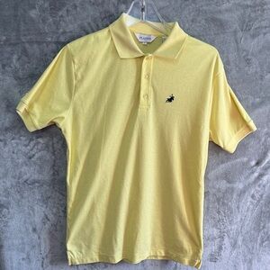 Players Mens sz LgYellow Polo Shirt with Embroidered Logo Golf outdoor